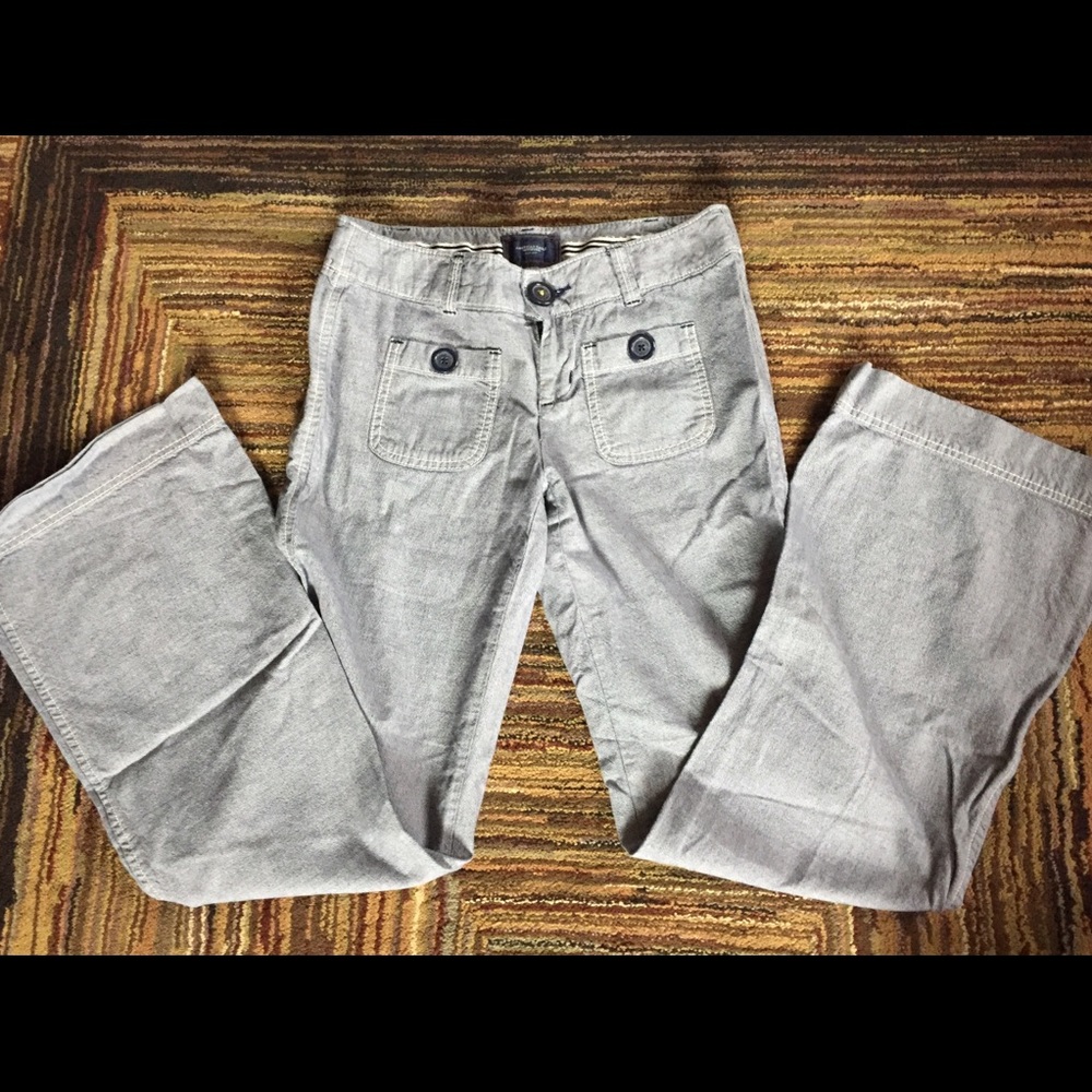 American Eagle sailor style boot leg pant